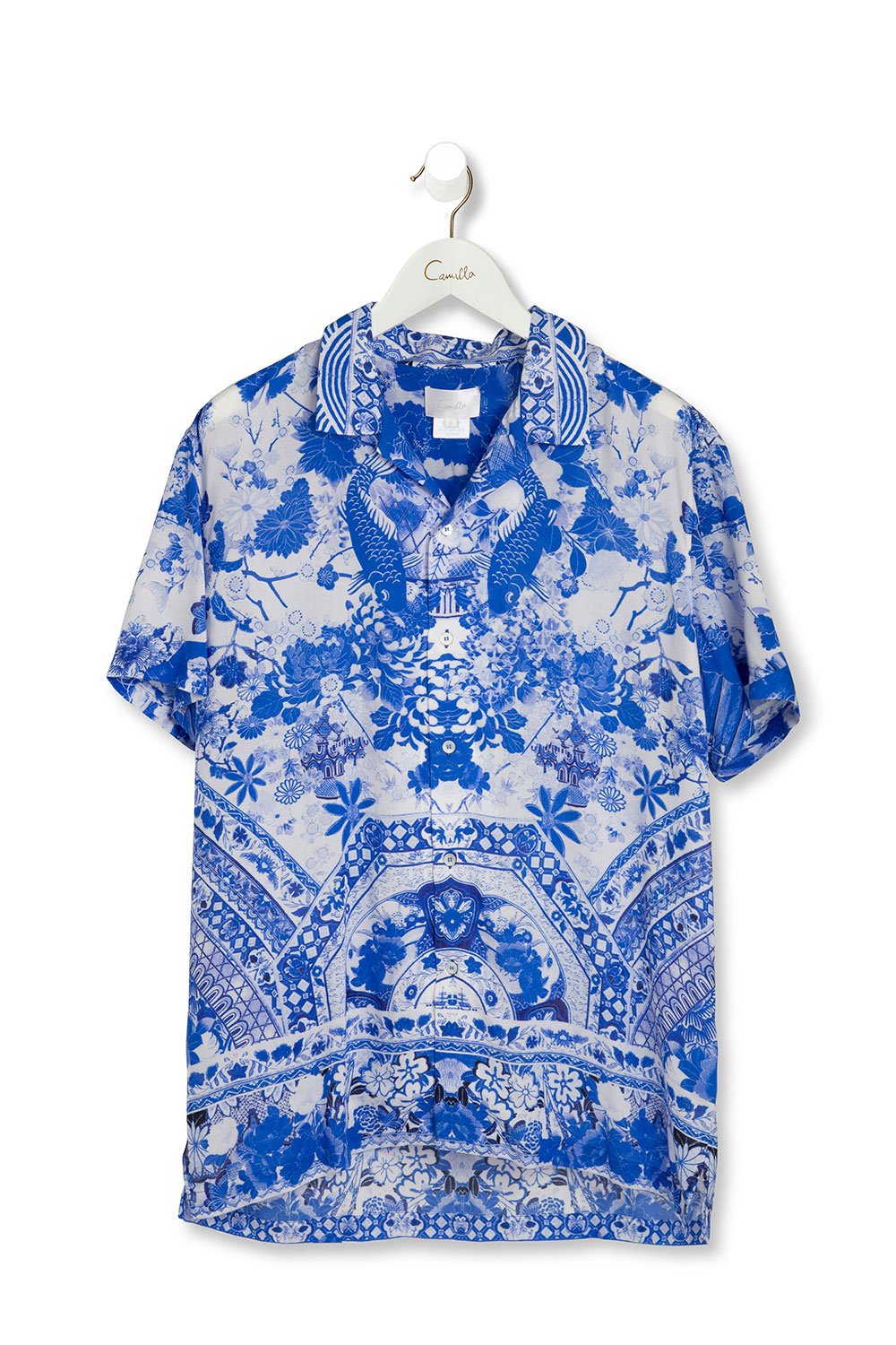 CAMILLA THE FAN SEA MENS SHORT SLV SHIRT