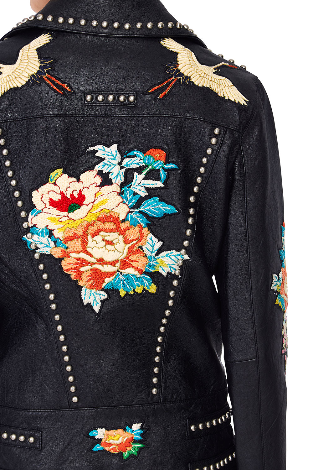 CAMILLA MIDNIGHT MOONCHILD STUDDED BIKER JACKET