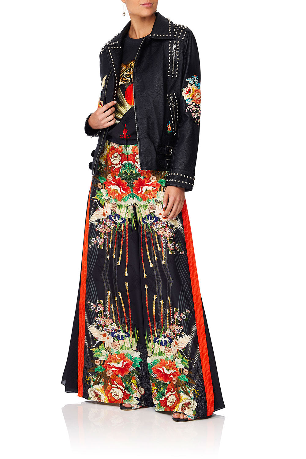 CAMILLA MIDNIGHT MOONCHILD STUDDED BIKER JACKET