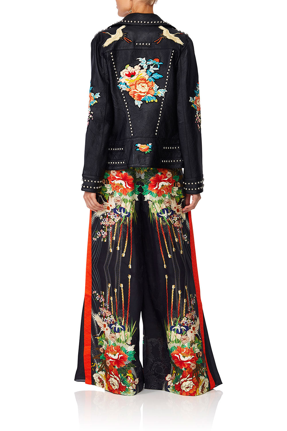 CAMILLA MIDNIGHT MOONCHILD STUDDED BIKER JACKET