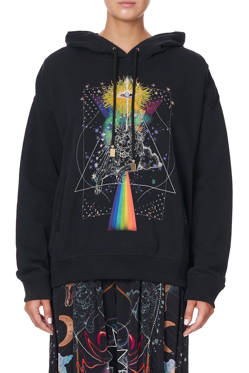 HOODIE WITH SIDE POCKETS MIDNIGHT MOON HOUSE
