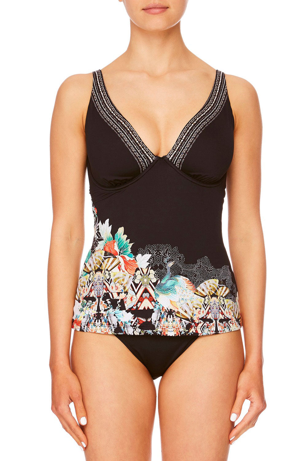 CAMILLA MIDNIGHT MOONCHILD E CUP UNDERWIRE TANKINI