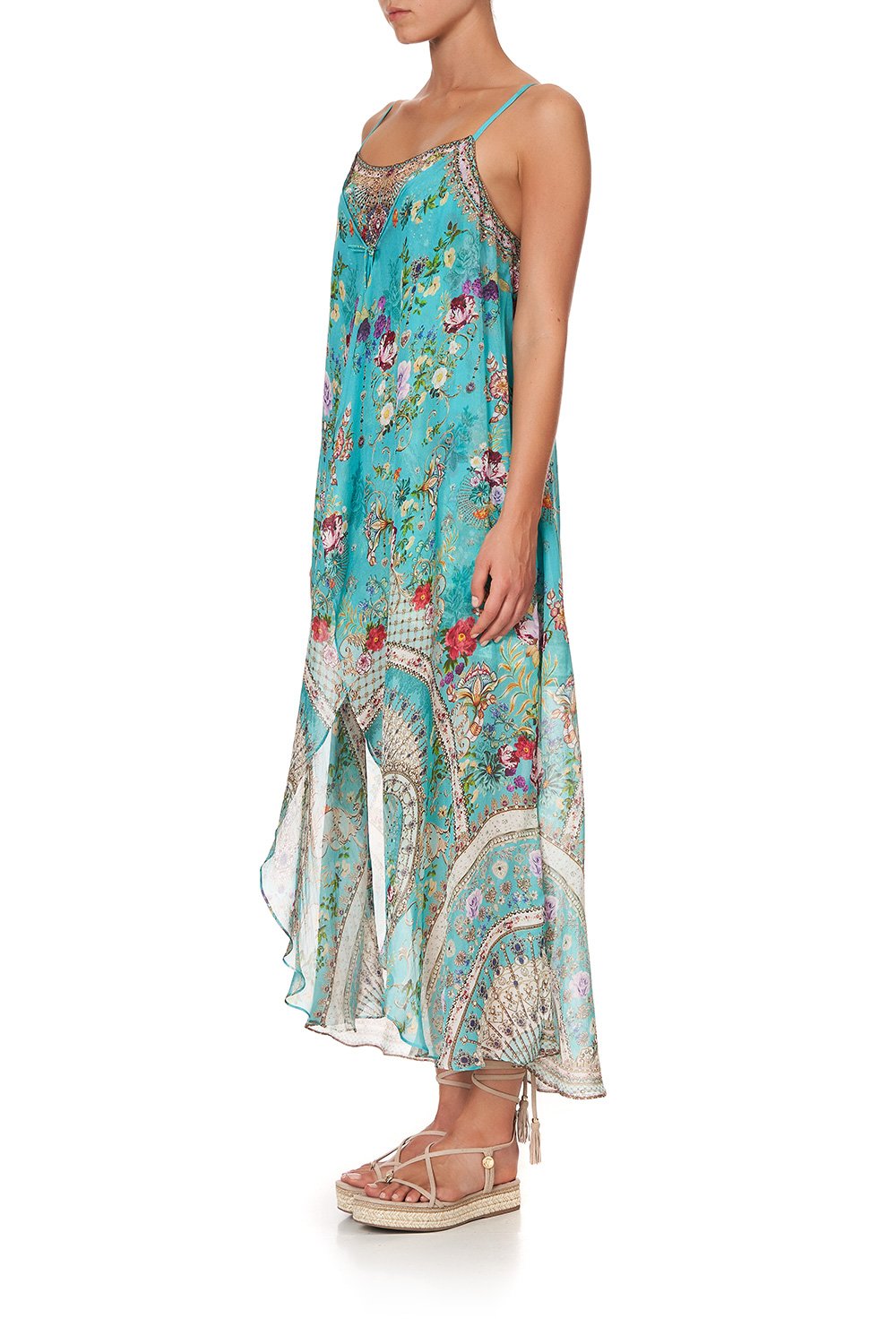 MINI DRESS WITH LONG OVERLAY A SONNET FOR SATINE