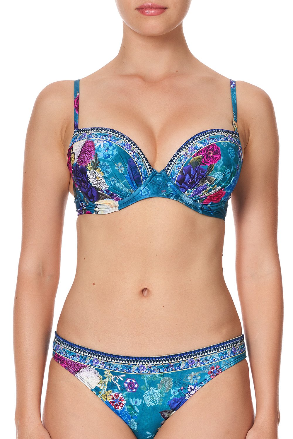 MOULDED PLUNGE BRA LUNAR GAZING