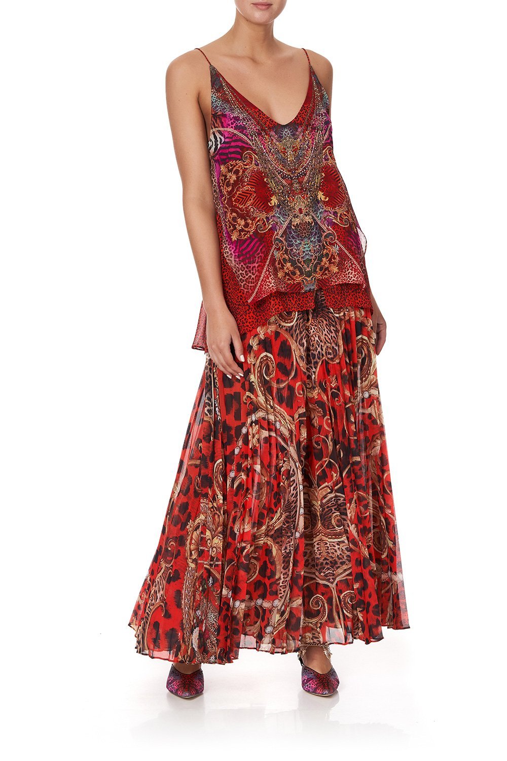 MULTI LAYER V NECK TOP SLAVE TO THE RHYTHM