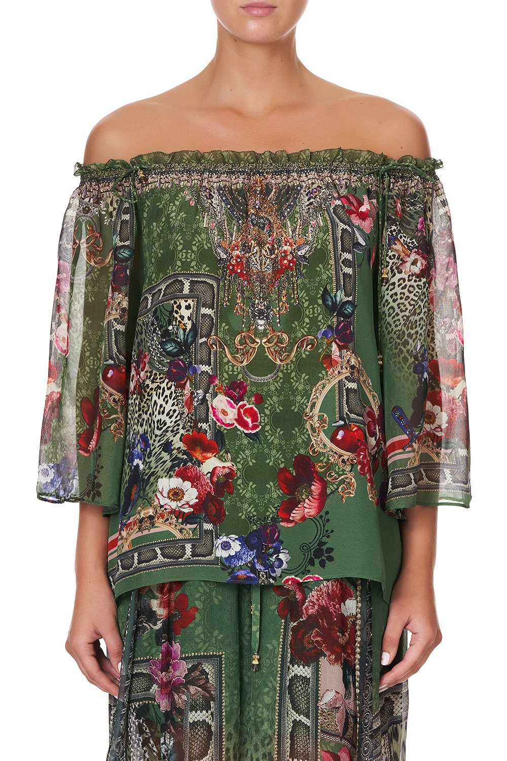 OFF SHOULDER FLARE BLOUSE TALES OF TIME