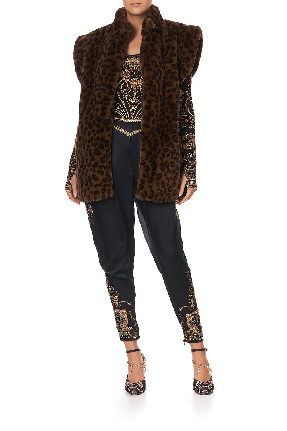 OVERSIZED FAUX FUR GILET - FLOW STUDIO 54