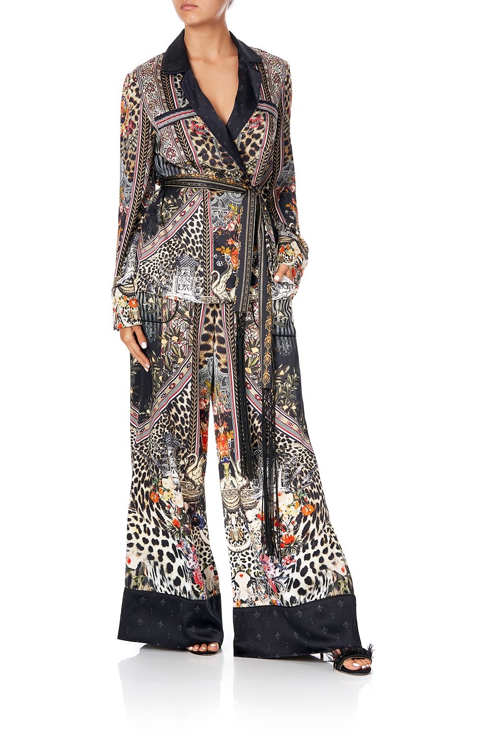 CAMILLA PAJAMA SUIT JACKET MARAIS AT MIDNIGHT