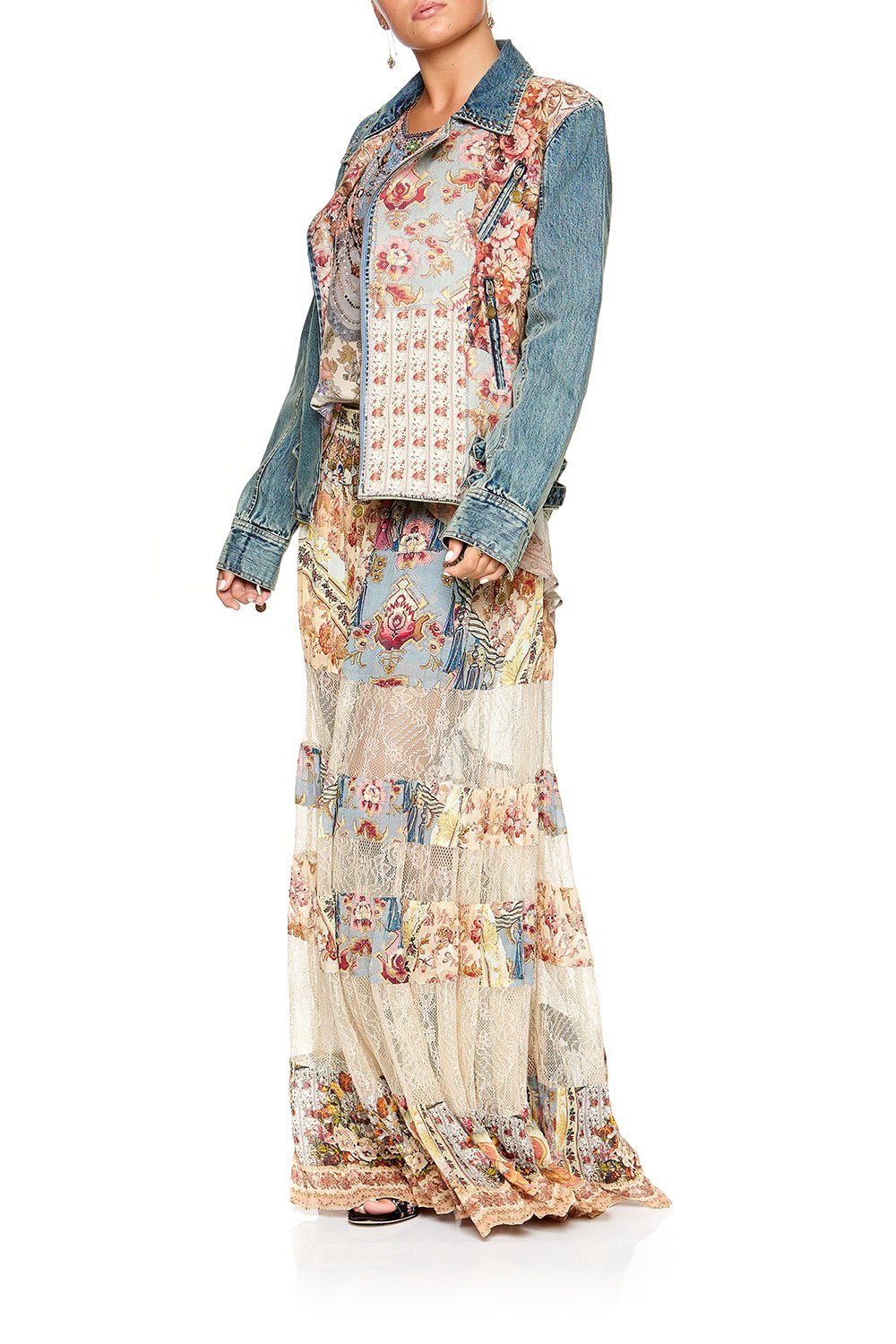 CAMILLA PATCHWORK DENIM JACKET JEANNE QUEEN