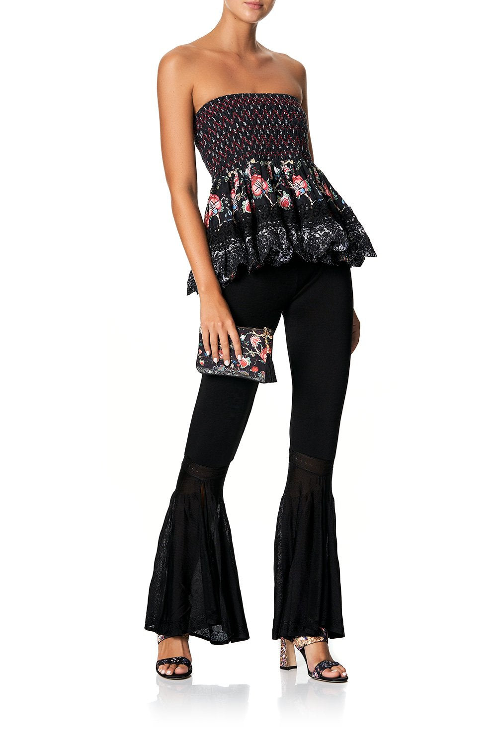 SHORT SHIRRED SKIRT HAUTE PROVINCIAL