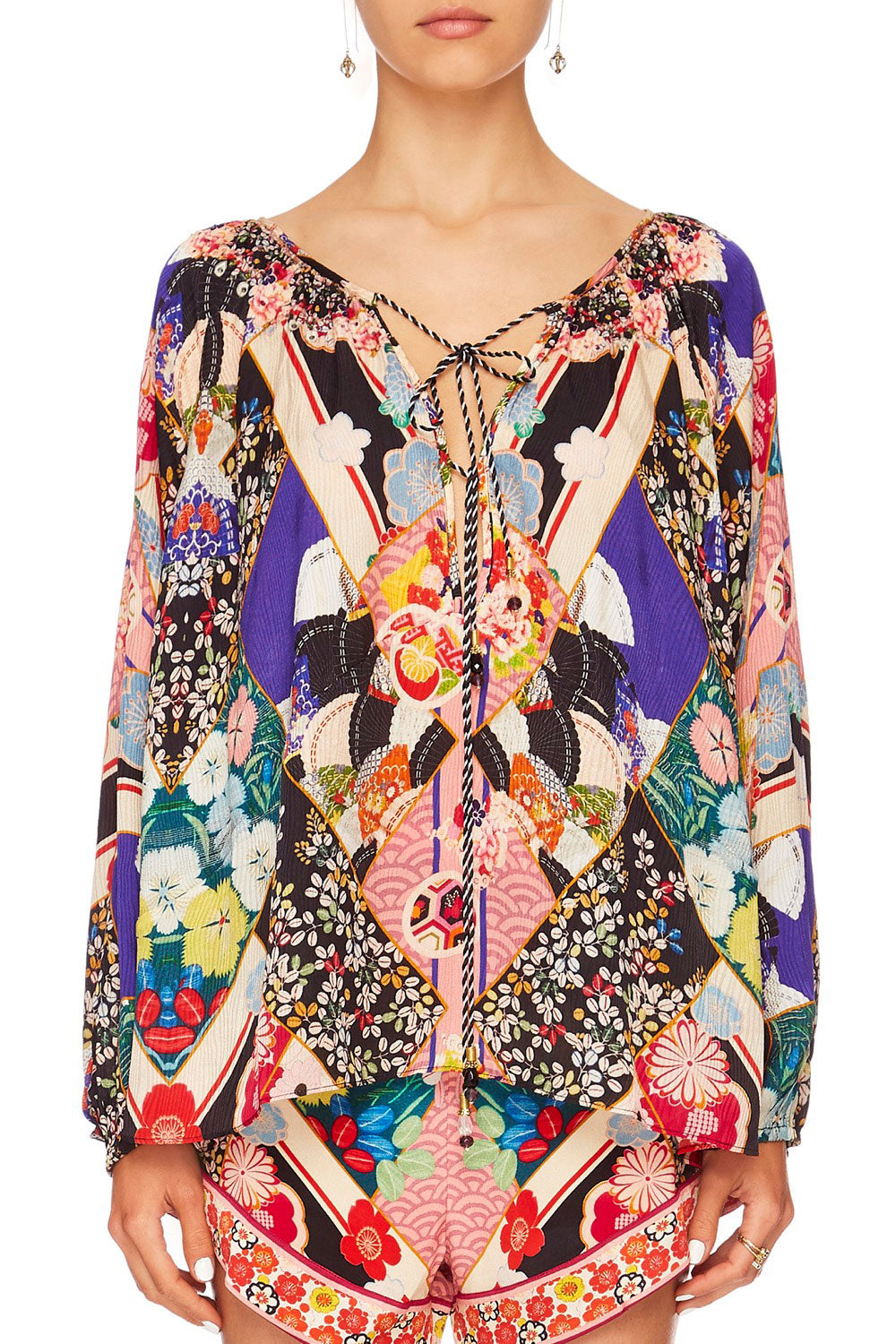 CAMILLA POSTCARDS FROM MARS BISHOP BLOUSE