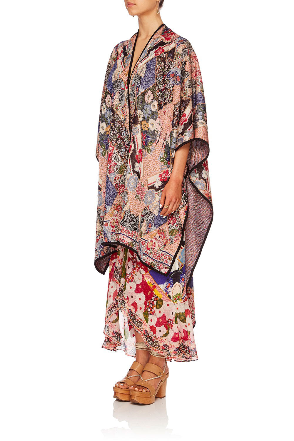 CAMILLA POSTCARDS FROM MARS OVERSIZED THROWOVER PONCHO