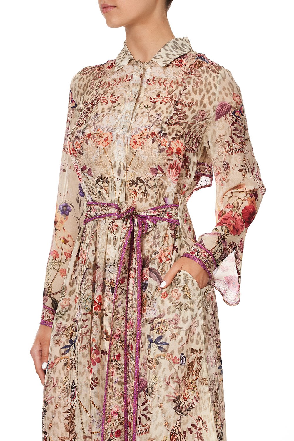 PRINTED TRENCH DRIFTING DREAMER