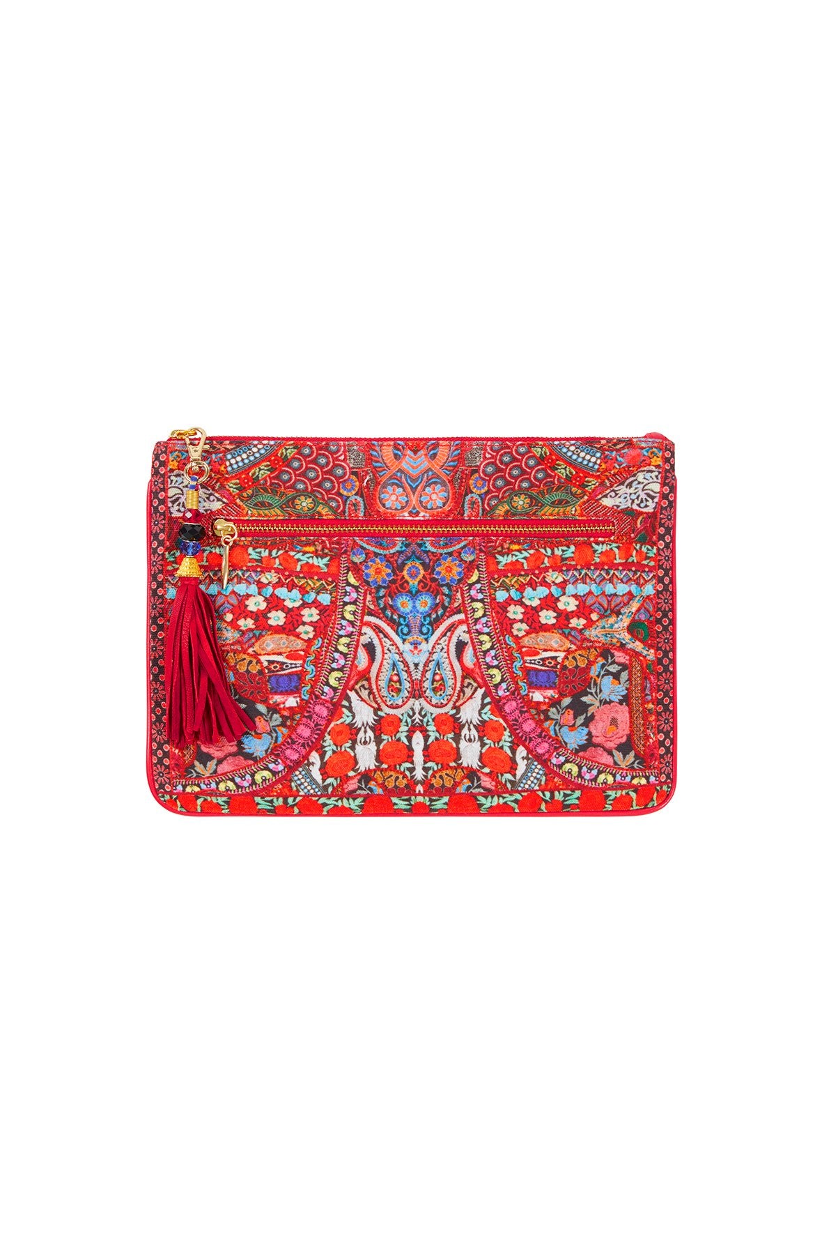 QUEEN ALIKA SMALL CANVAS CLUTCH