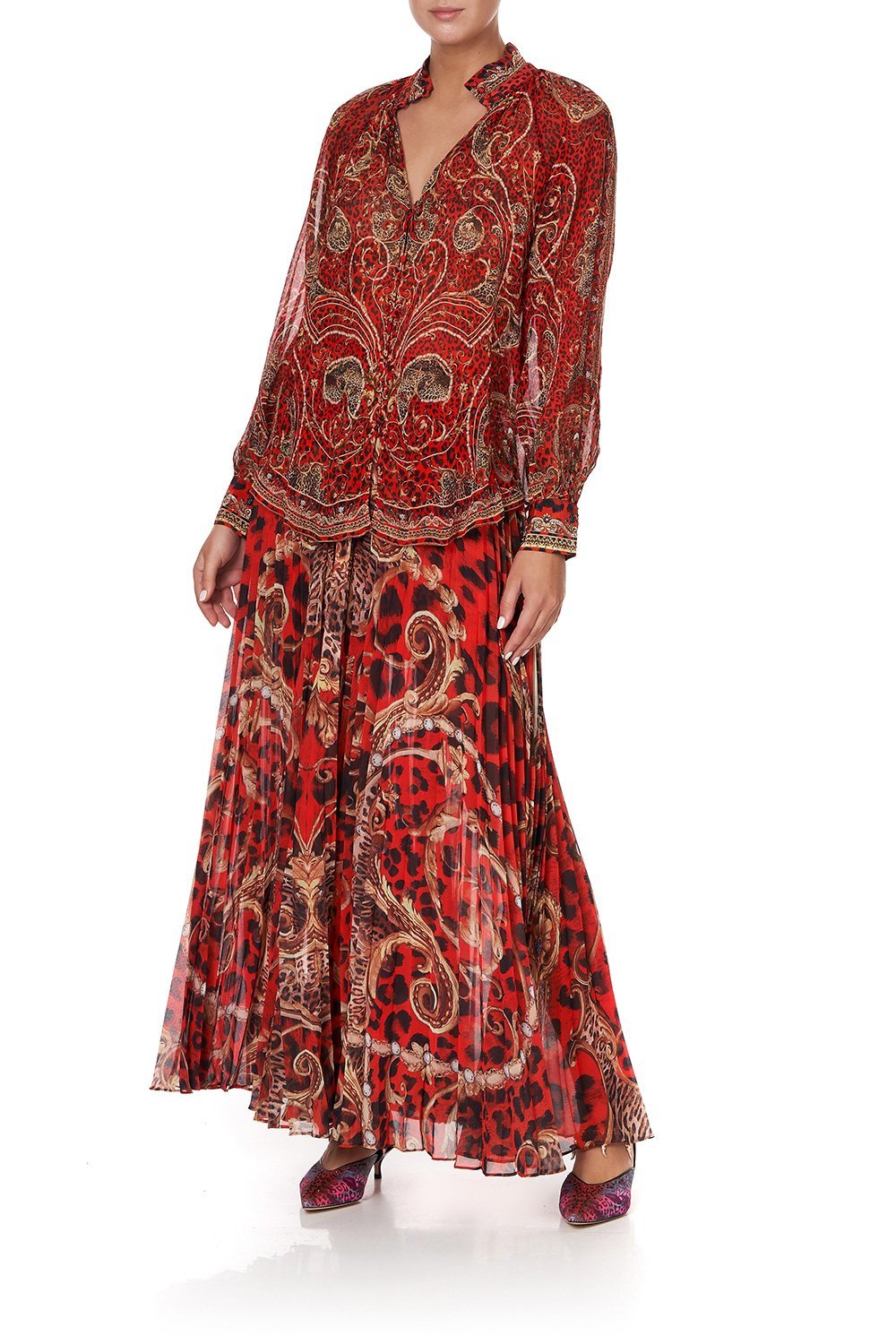 RAGLAN BUTTON UP SHIRT SLAVE TO THE RHYTHM