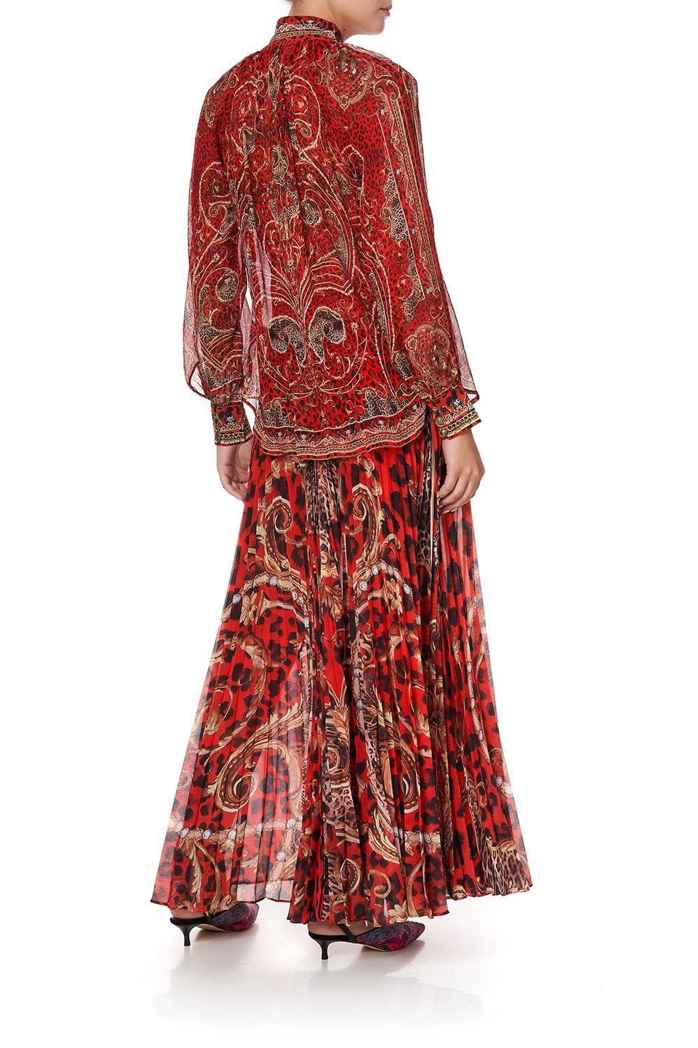 RAGLAN BUTTON UP SHIRT SLAVE TO THE RHYTHM