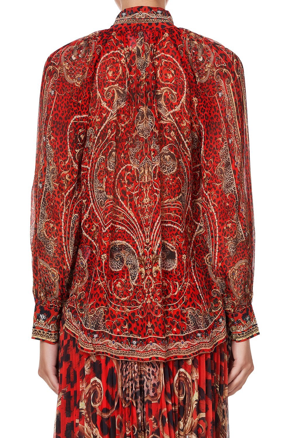 RAGLAN BUTTON UP SHIRT SLAVE TO THE RHYTHM