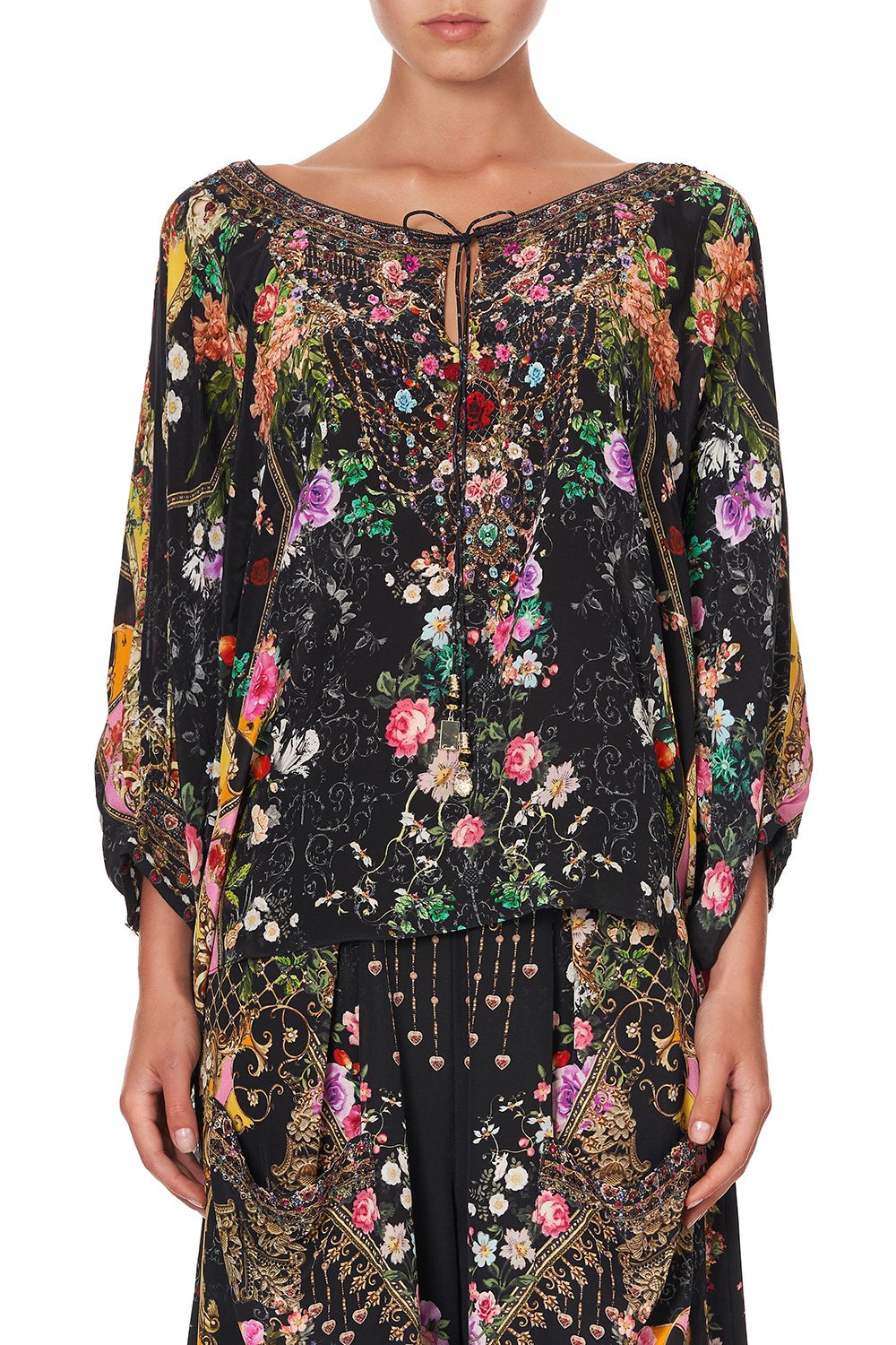 RAGLAN SLEEVE BLOUSE WITH CUFF MONTAGUES CAPULET