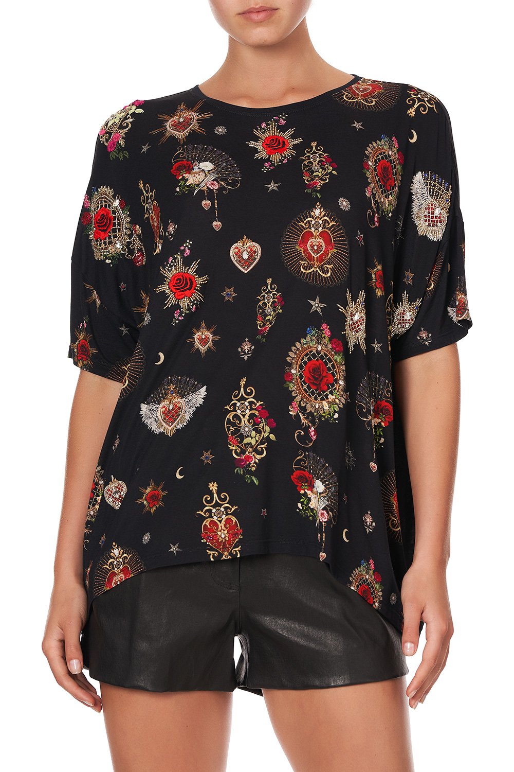 RELAXED FIT DROP SHOULDER TEE MONTAGUES CAPULET