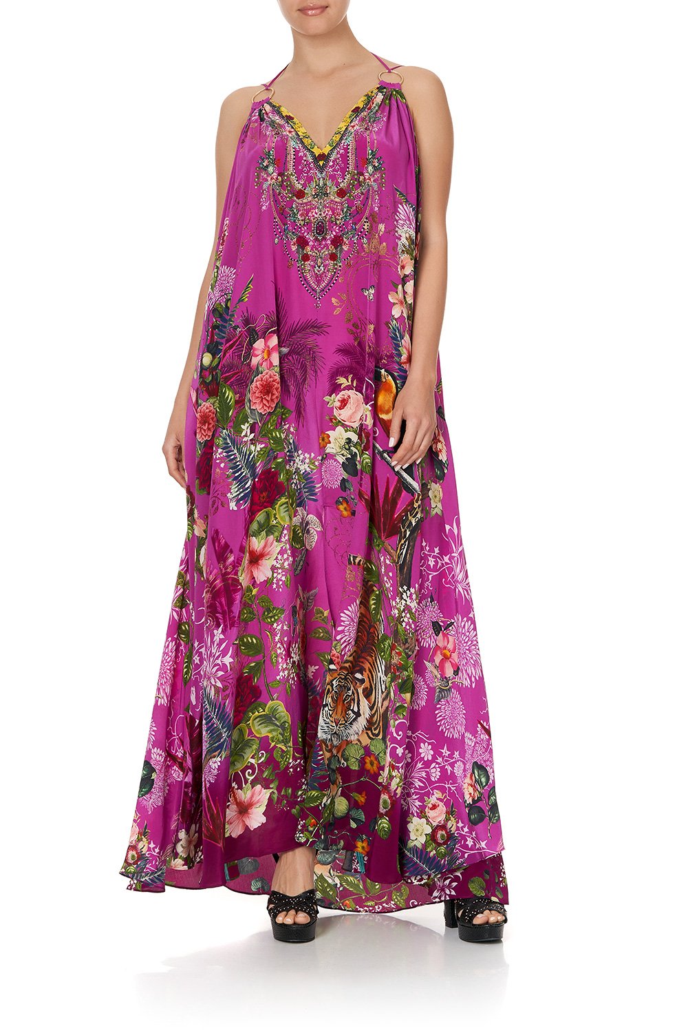 RING DETAIL STRAP DRESS JUNGLE LANGUAGE