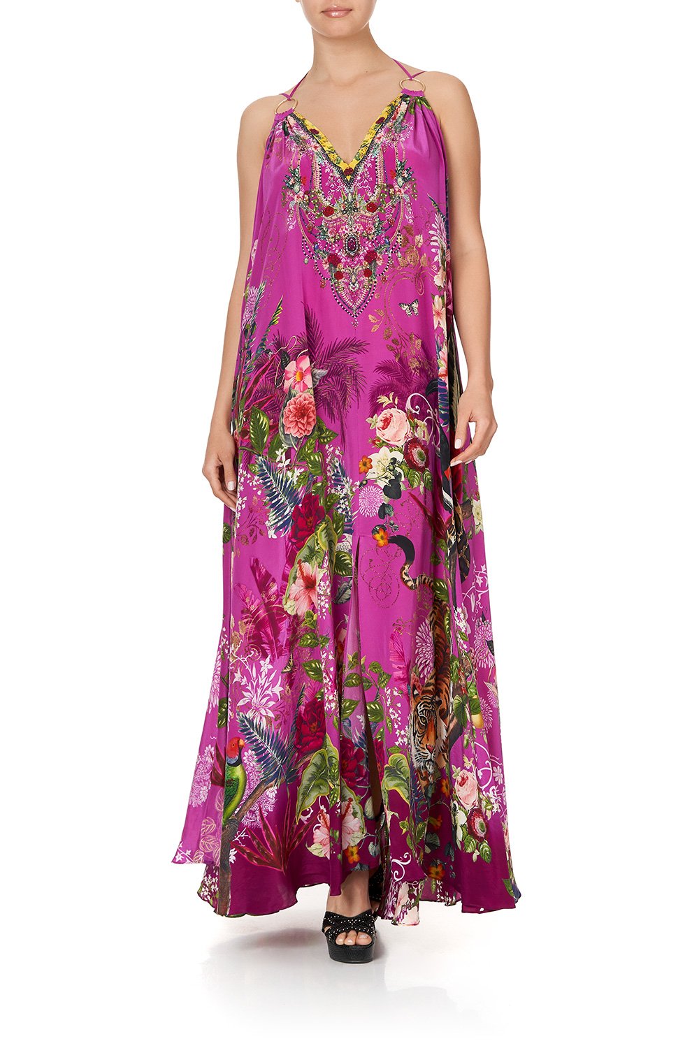 RING DETAIL STRAP DRESS JUNGLE LANGUAGE