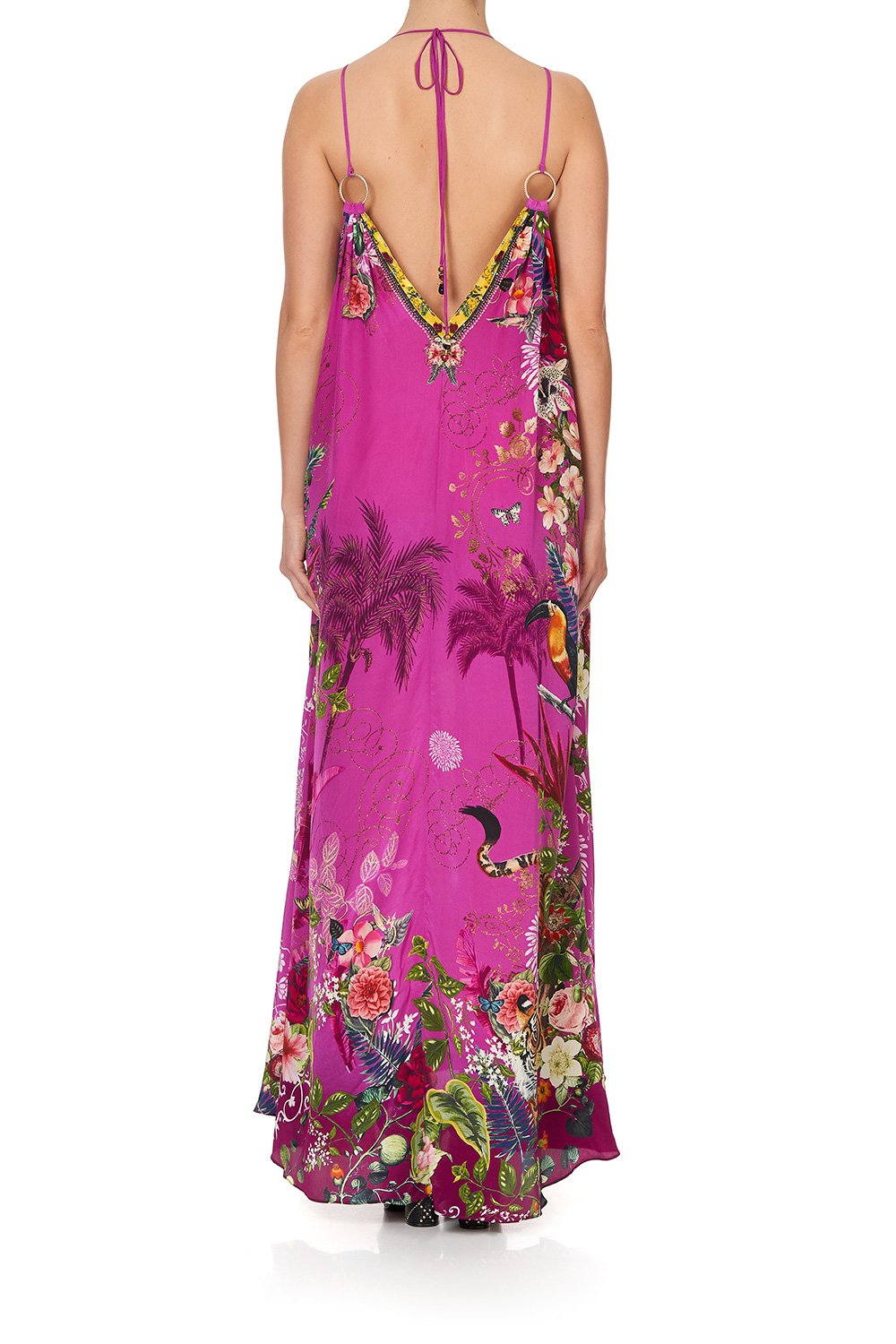 RING DETAIL STRAP DRESS JUNGLE LANGUAGE