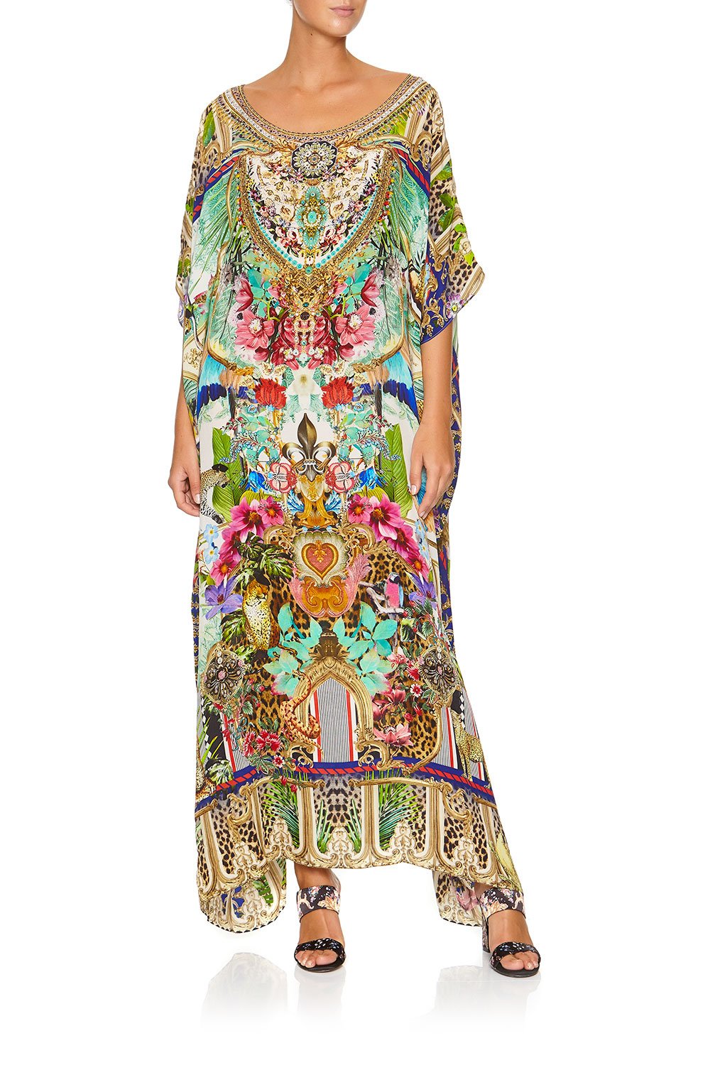 ROUND NECK KAFTAN CHAMPAGNE COAST