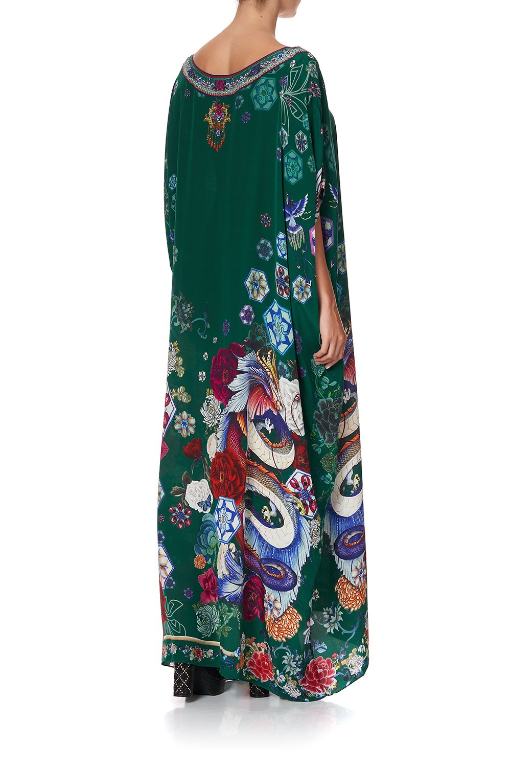 ROUND NECK KAFTAN EMERALD'S ORBIT