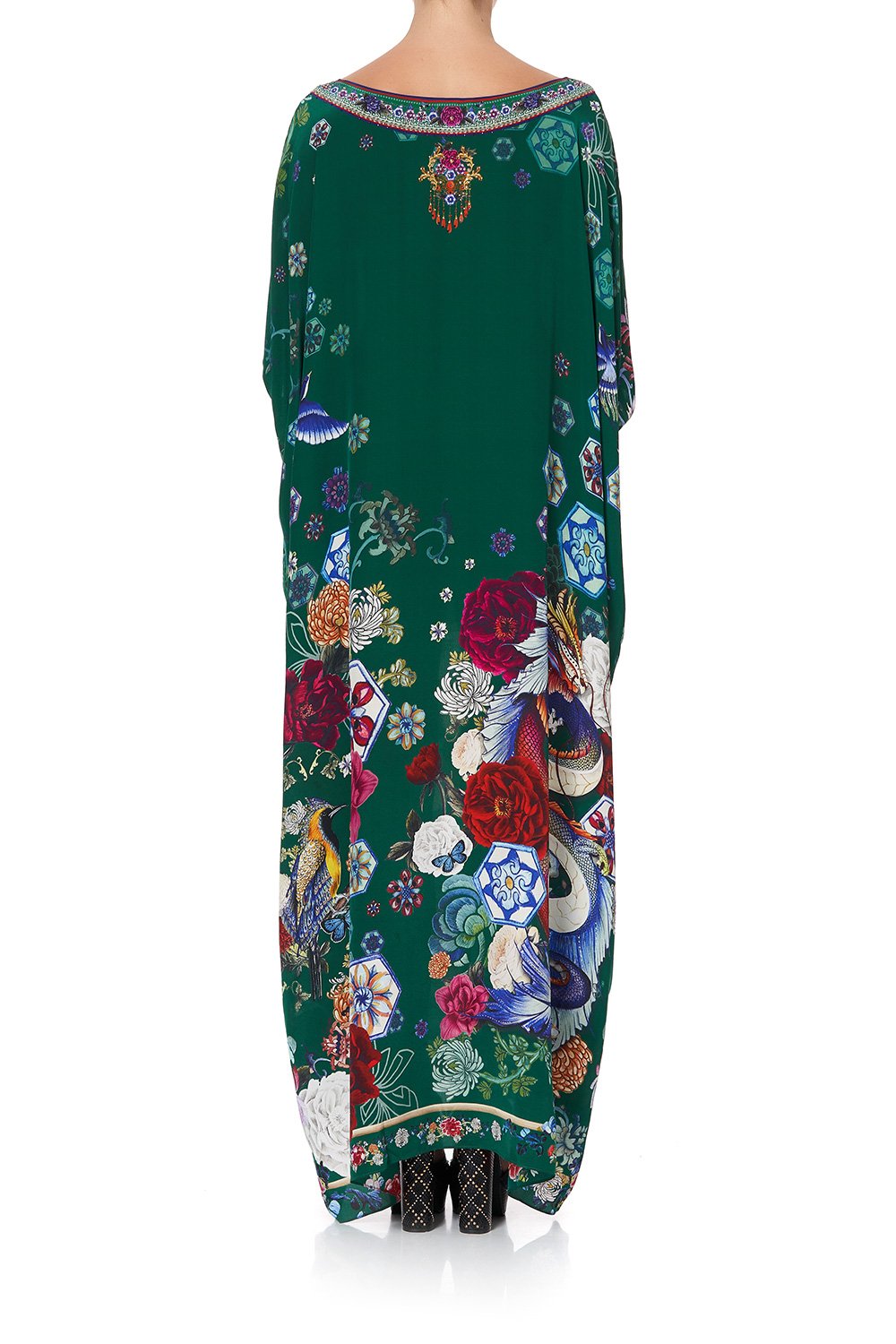 ROUND NECK KAFTAN EMERALD'S ORBIT