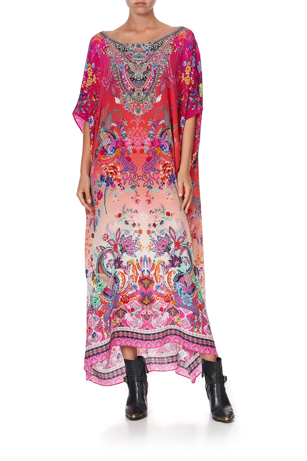 ROUND NECK KAFTAN FREE LOVE