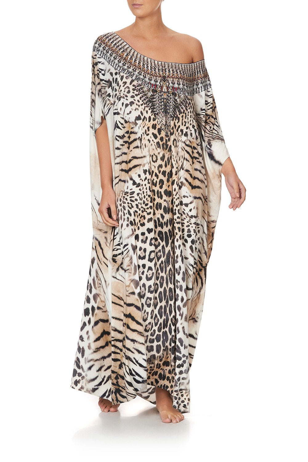 ROUND NECK KAFTAN JAGUAR
