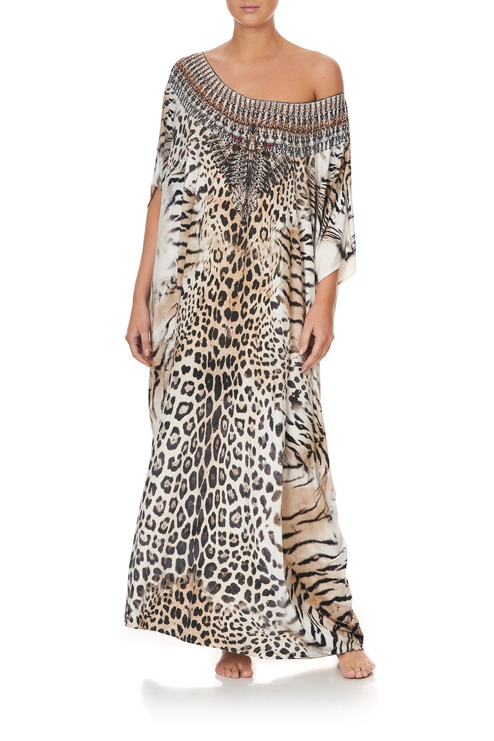 ROUND NECK KAFTAN JAGUAR