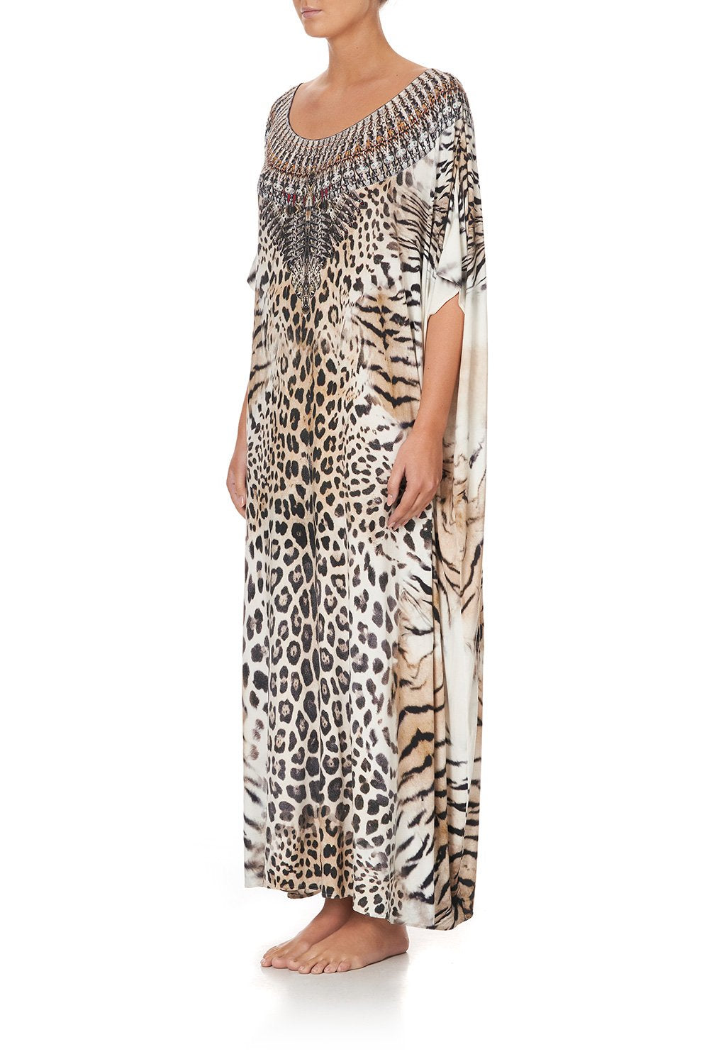ROUND NECK KAFTAN JAGUAR