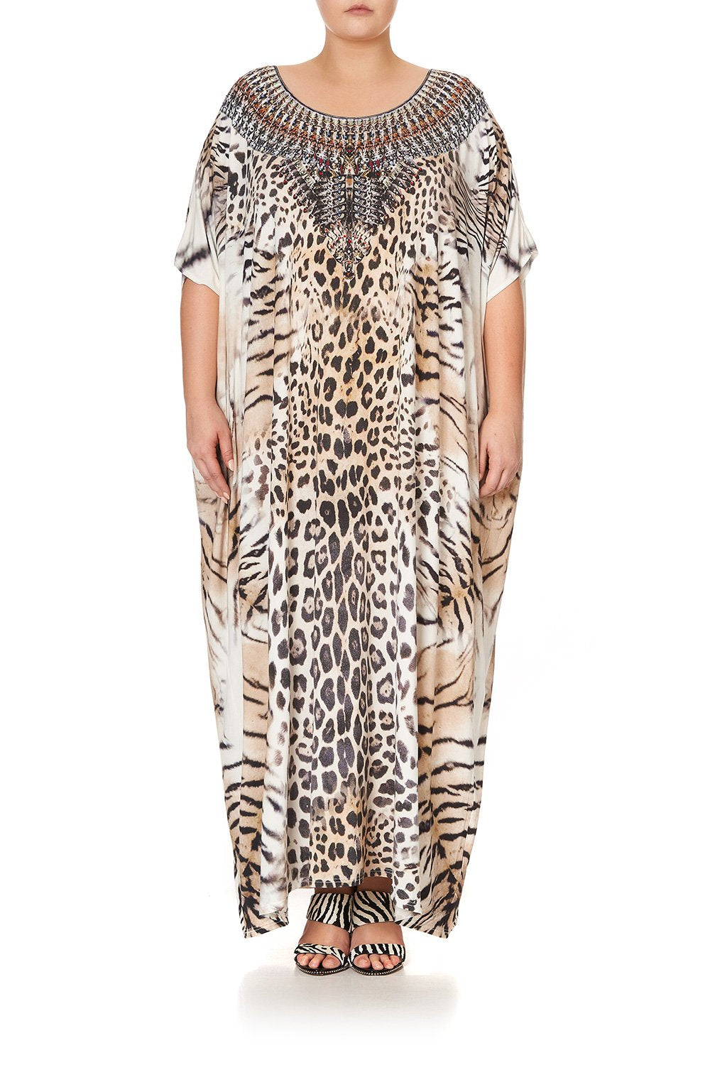 ROUND NECK KAFTAN JAGUAR