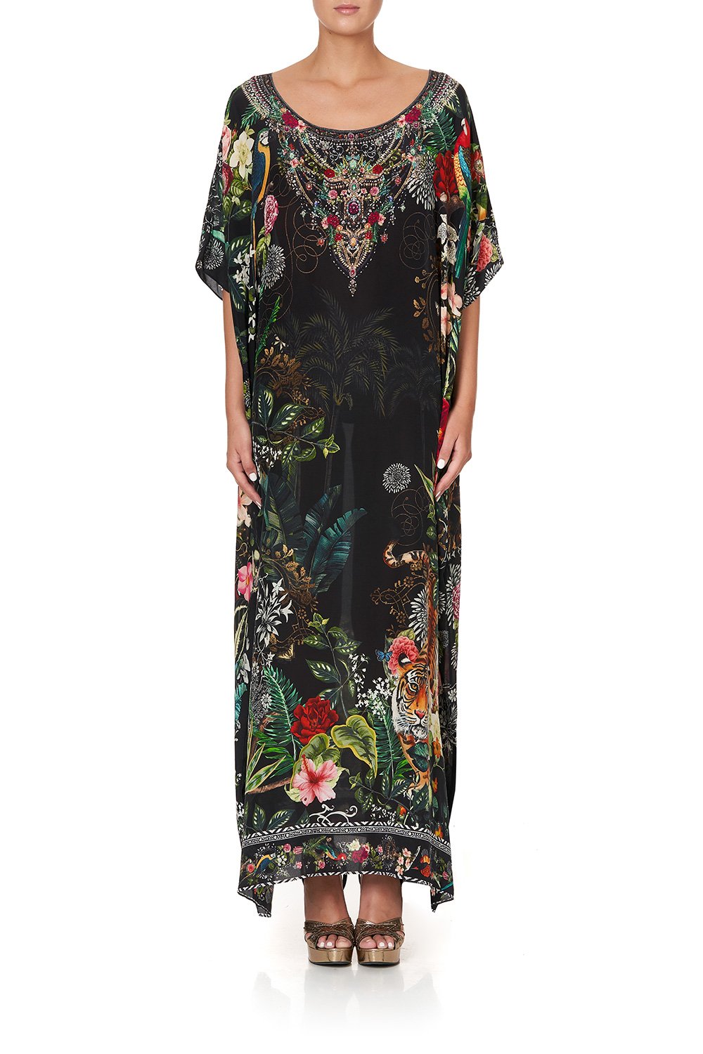 ROUND NECK KAFTAN RAISED WITH WOLVES