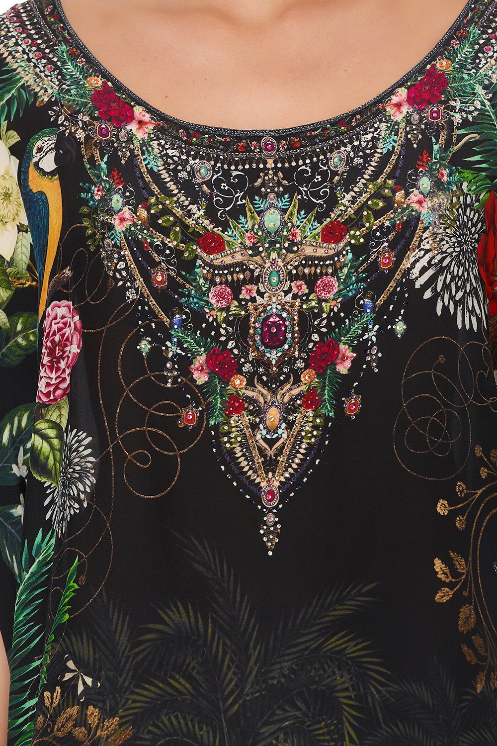 ROUND NECK KAFTAN RAISED WITH WOLVES