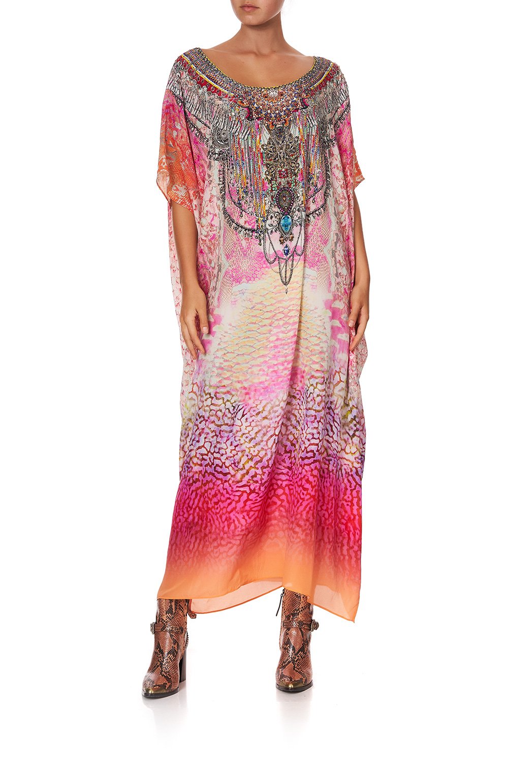 ROUND NECK KAFTAN SERPENTINE DREAMS