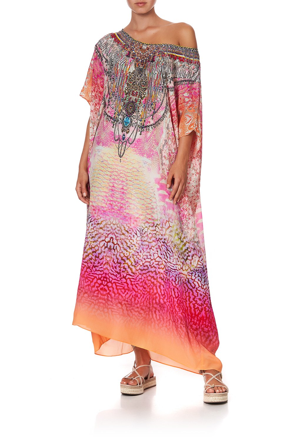 ROUND NECK KAFTAN SERPENTINE DREAMS