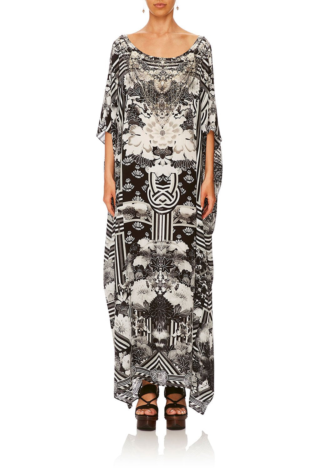 CAMILLA WILD MOONCHILD ROUND NECK KAFTAN