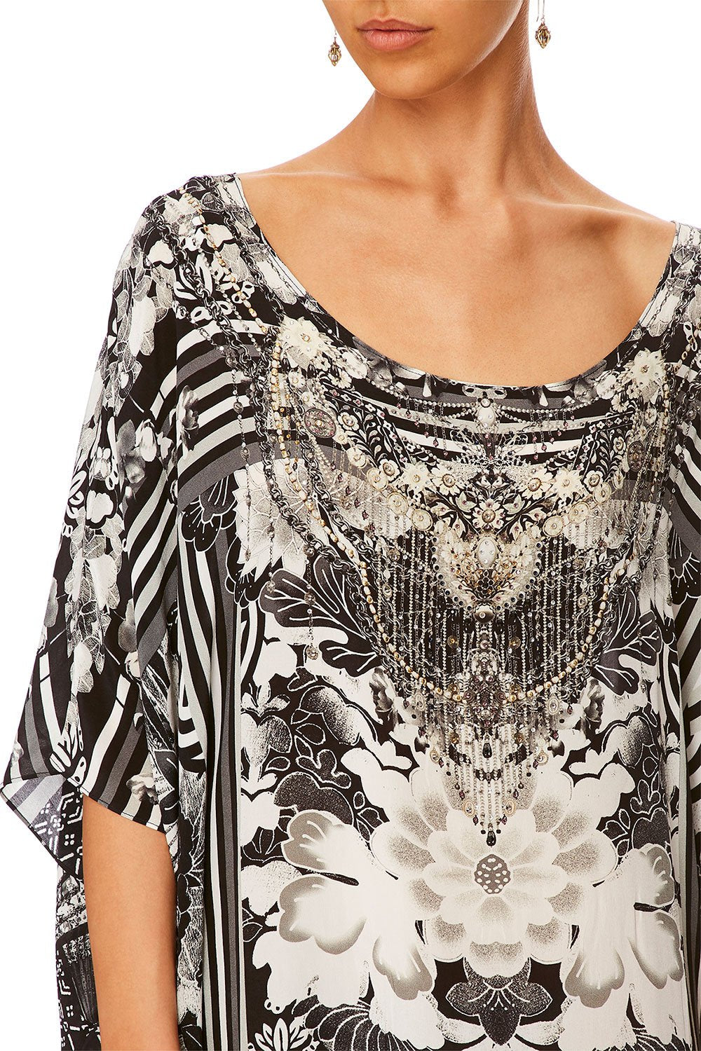 CAMILLA WILD MOONCHILD ROUND NECK KAFTAN