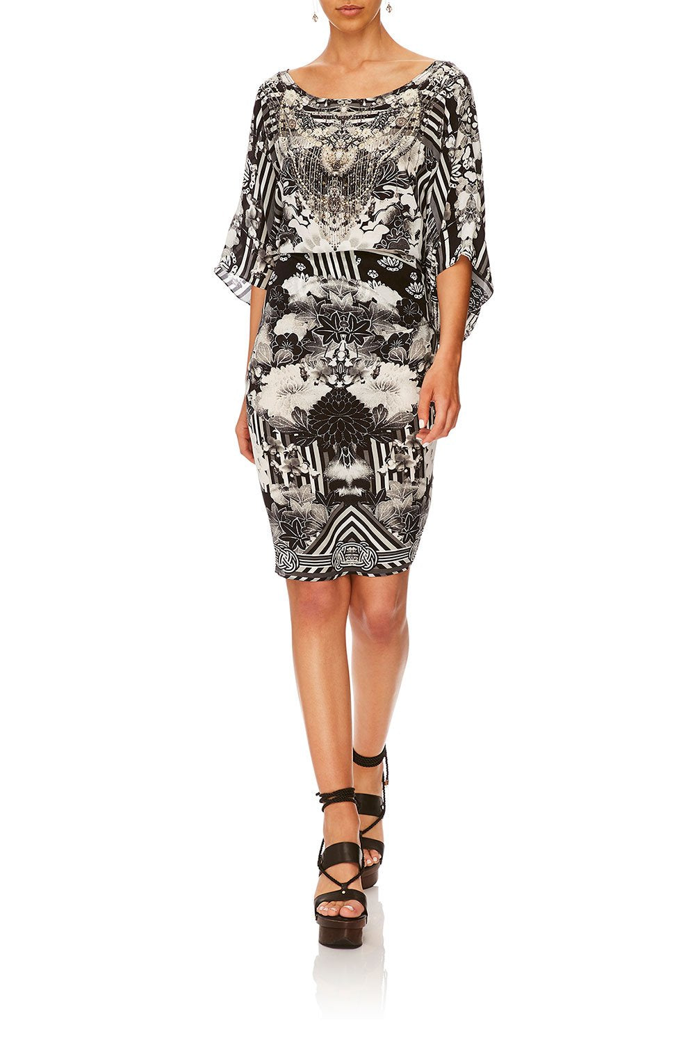 CAMILLA WILD MOONCHILD ROUND NECK KAFTAN