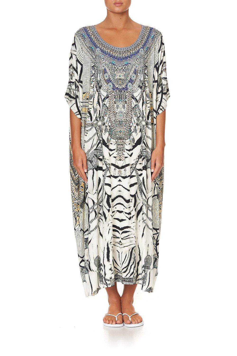 ROUND NECK LOUNGE KAFTAN WILD BELLE