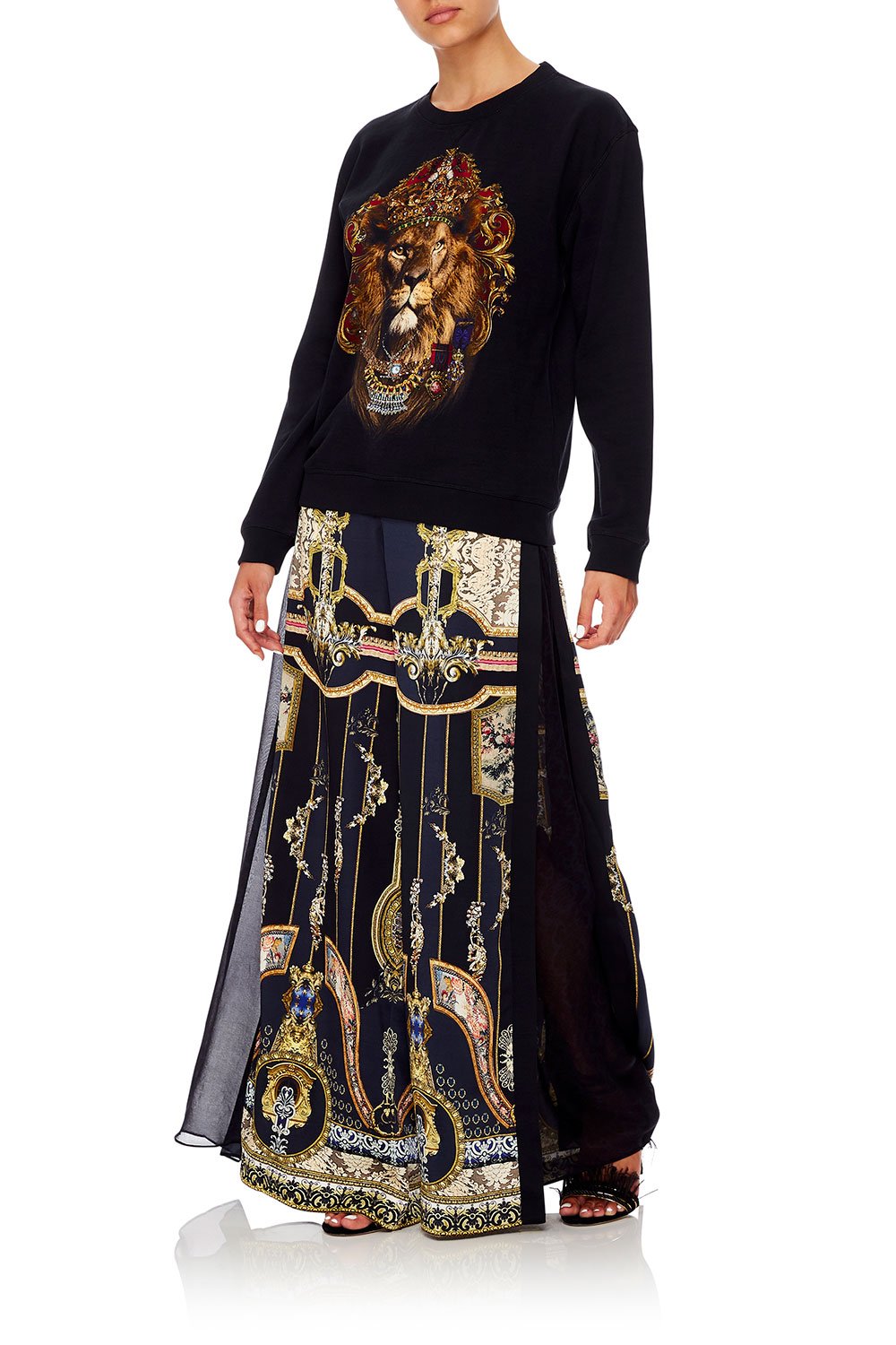 CAMILLA ROUND NECK SWEATER MIDNIGHT MEETING