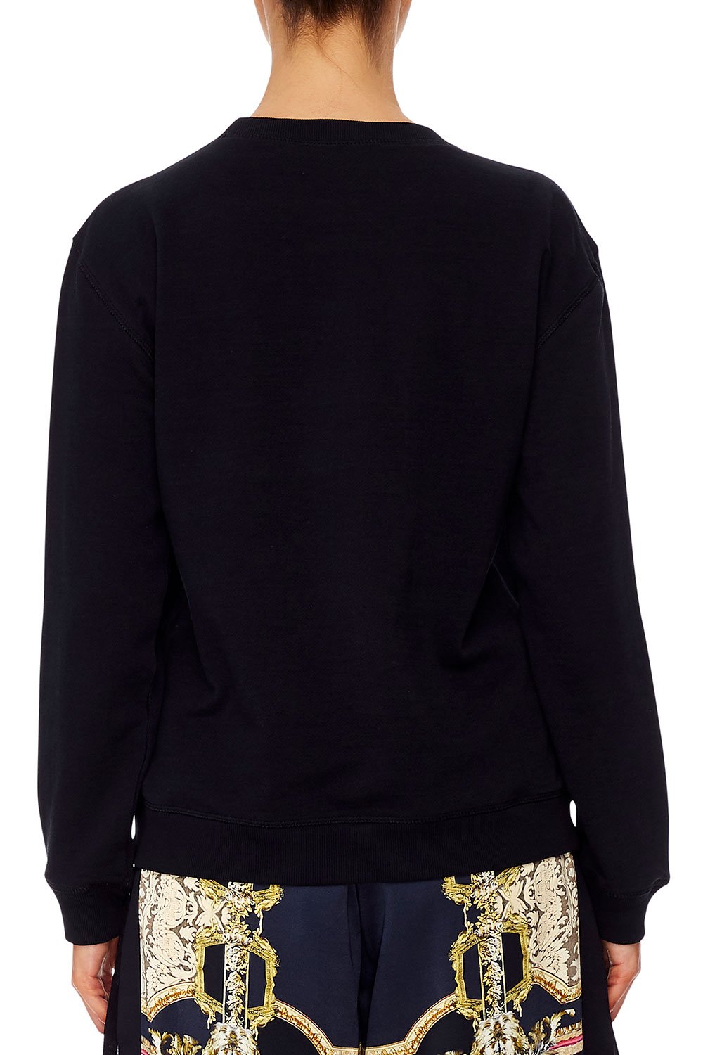 CAMILLA ROUND NECK SWEATER MIDNIGHT MEETING