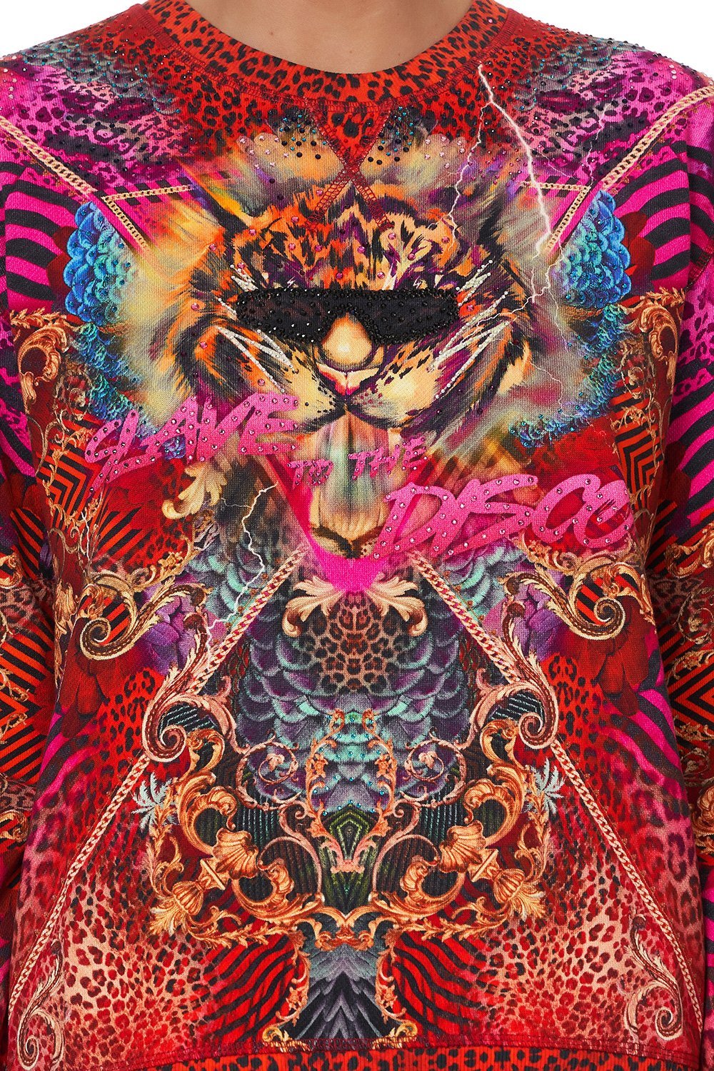 ROUND NECK SWEATER SLAVE TO THE RHYTHM