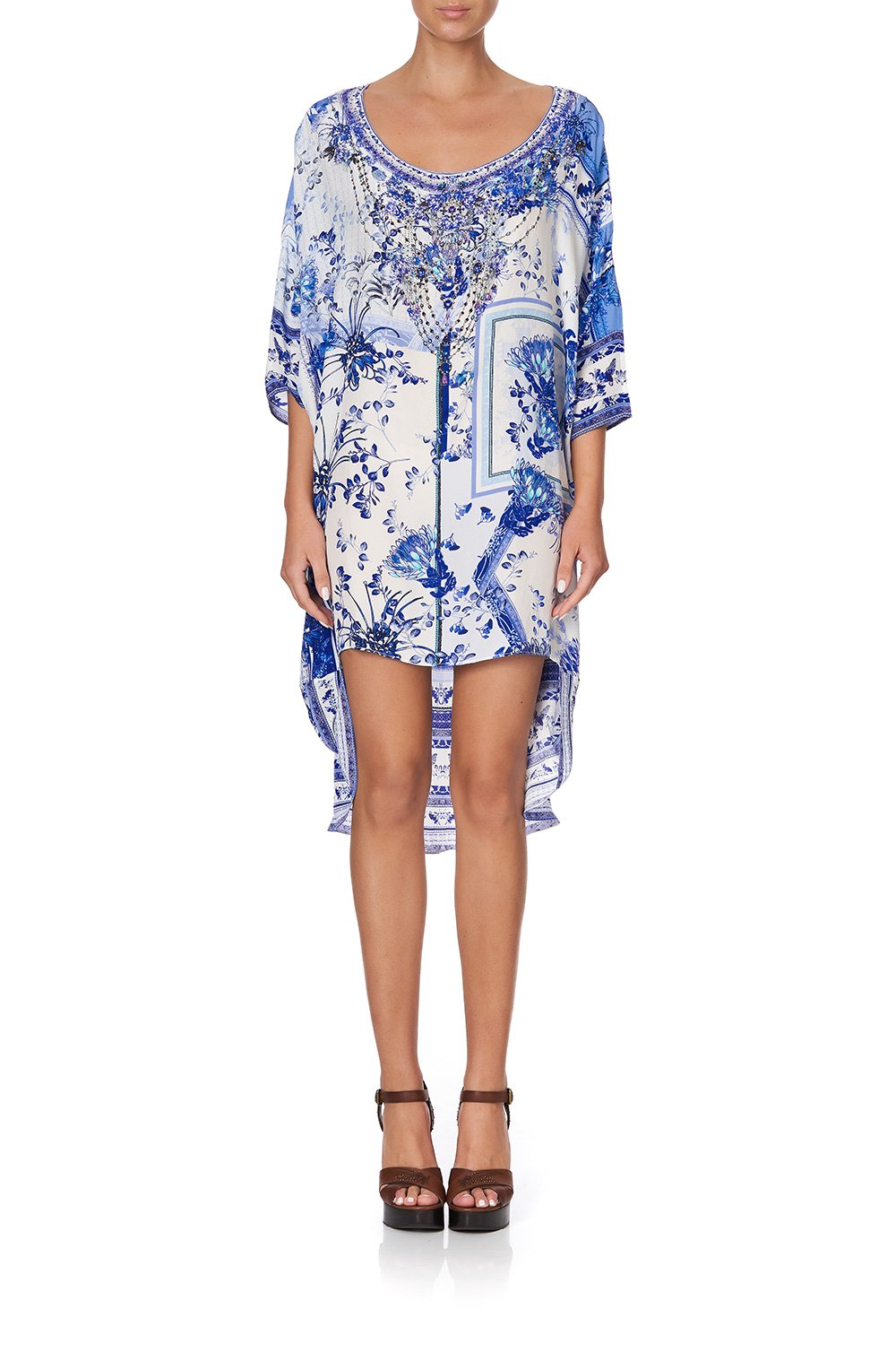 SCOOP BACK HEM DRESS CARDS FROM THE COAST