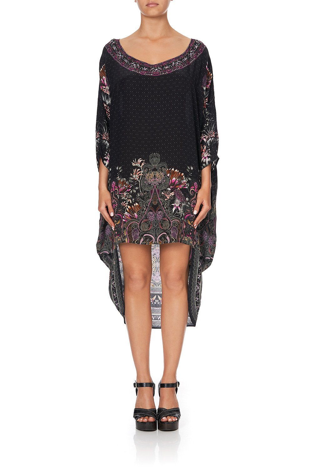 SCOOP BACK HEM DRESS RESTLESS NIGHTS