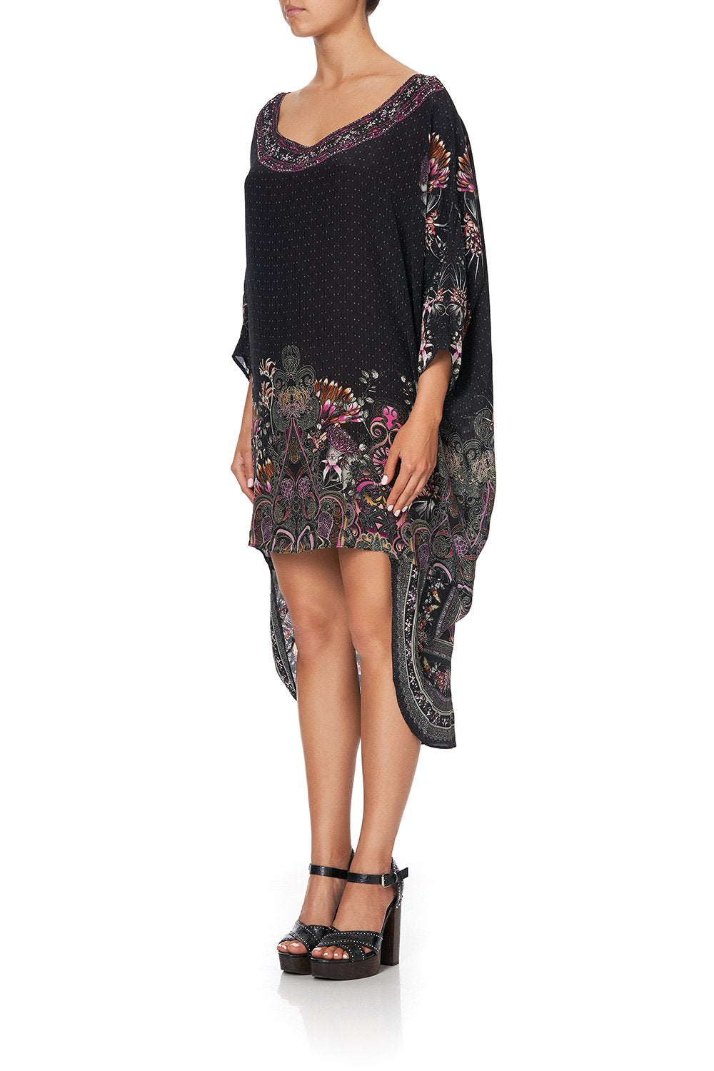 SCOOP BACK HEM DRESS RESTLESS NIGHTS