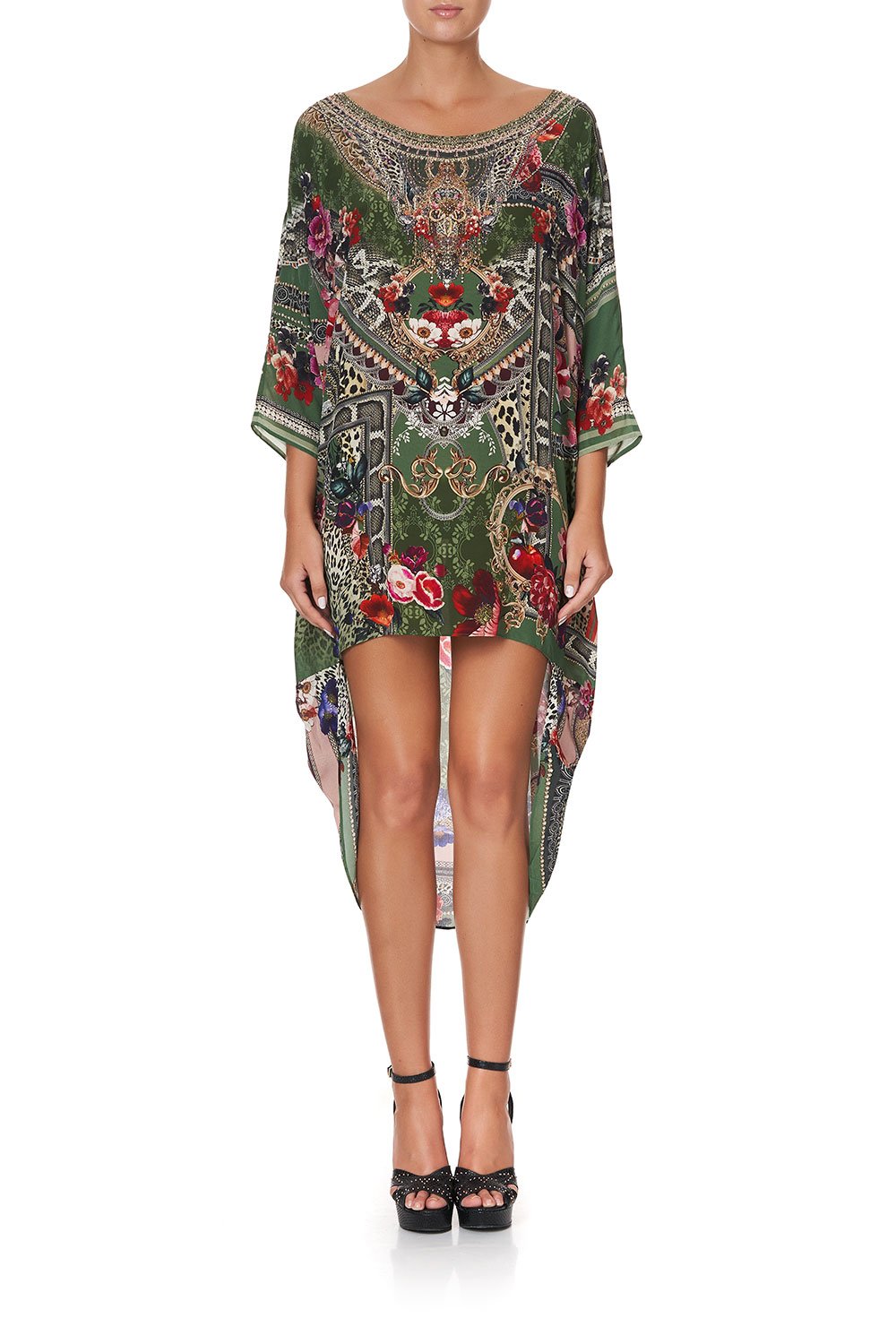 SCOOP BACK HEM DRESS TALES OF TIME