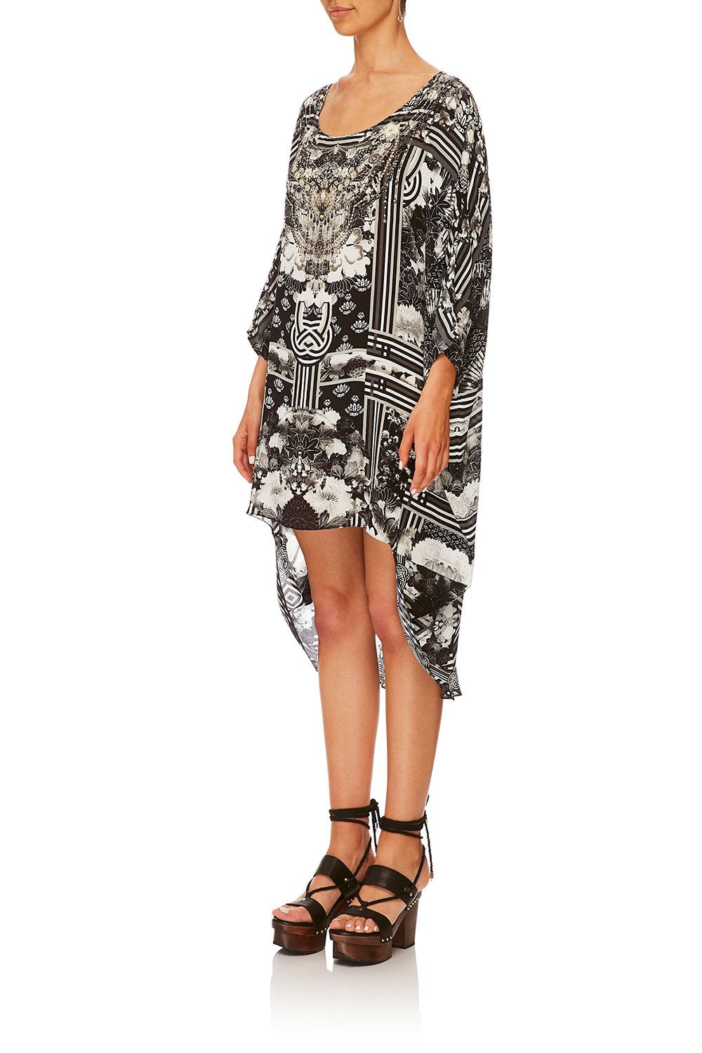 CAMILLA WILD MOONCHILD SCOOP BACK HEM DRESS